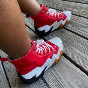 Red Platform Snekers